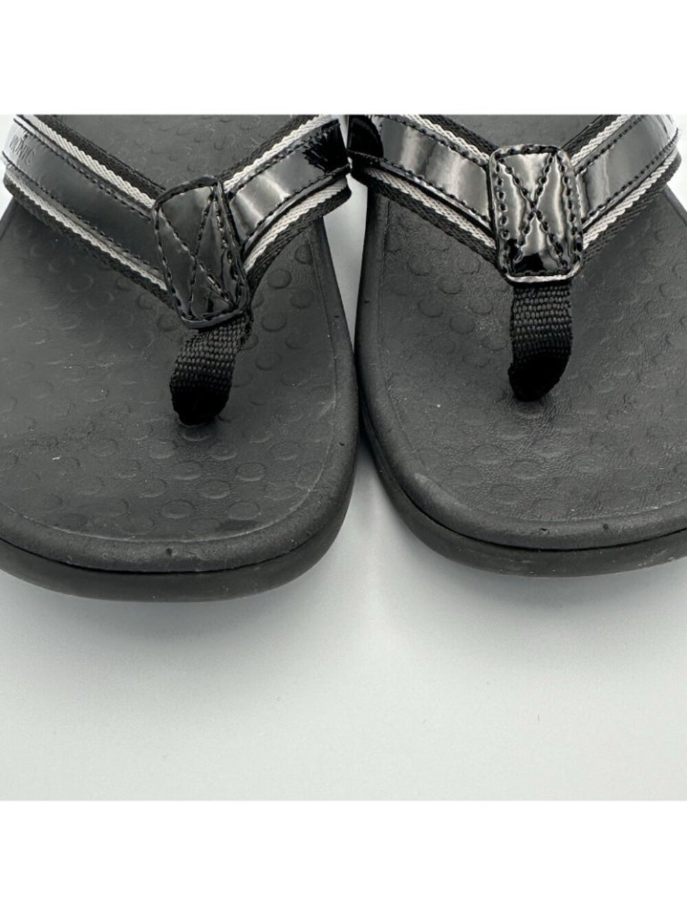 Vionic Tide II Toe Post Sandals Women's Size 8 US Black Flip Flop Slip On - Picture 10 of 13
